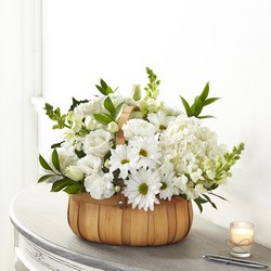 The Pure Ivory Basket from Visser's Florist and Greenhouses in Anaheim, CA